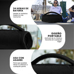 Mini Bocina Parlante Portatil Box Bluetooth Recargable Rgb Negro