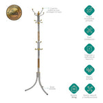 Perchero Acero Inoxidable Elegante De Pie Resistente Home Premium