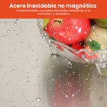 Carro Estante Organizador De Servicio 2 Niveles Acero Inoxidable Con Rodachines
