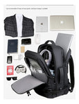 Maleta Bolso Morral Ejecutivo Universitario Para Laptop Pc Con Puerto Usb Premium Gris