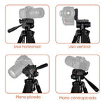 Tripode Profesional Grande 170Cm Con Estuche Trepod F-580