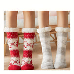 Combo Cinturon Termico Alivia Colicos Blanco + Medias Termicas De Peluche Ovejeras