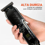 Patillera Recargable Inalambrica Con Guias Diseno Trasparente Ergonomic Clipper