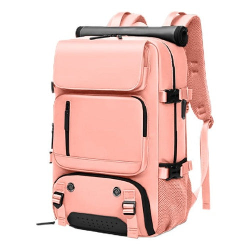 Mochila Bolso Maleta Multifuncional Laptop Viajero Gran Capacidad Impermeable Rosa