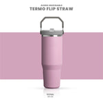 Termo Acero Inoxidable 900Ml Flip Straw Antiderrames