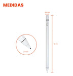 Lapiz Optico Pencil Recargable Para Tablet Celulares 15 Horas Blanco
