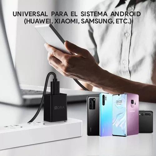 Cargador Tipo C Carga Rapida Usb Datos Celular 1Hora