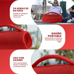Mini Bocina Parlante Portatil Box Bluetooth Recargable Rgb Rojo