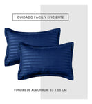 Edredon Cubrelecho Premium Cama Doble Con Fundas Para Almohada