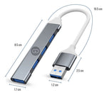 Hub Multipuerto Metalico Usb 3.0 Y 2.0 Innova Tech