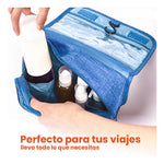 Cosmetiquera Neceser Organizador Maquillaje Para Equipaje Azul Claro