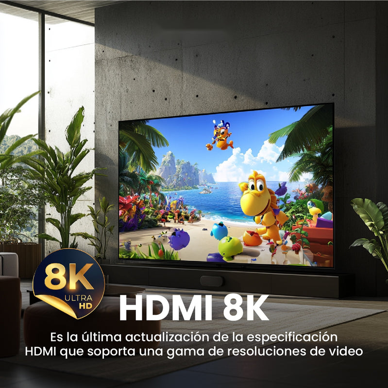 Cable Hdmi 8K Hd Alta Velocidad Definicion 1.5 Metros