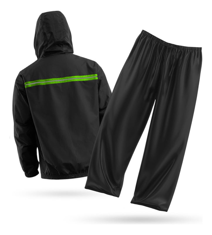 Impermeable Motero Talla L Con Intercomunicador Bluetooth Y20 Manos Libres
