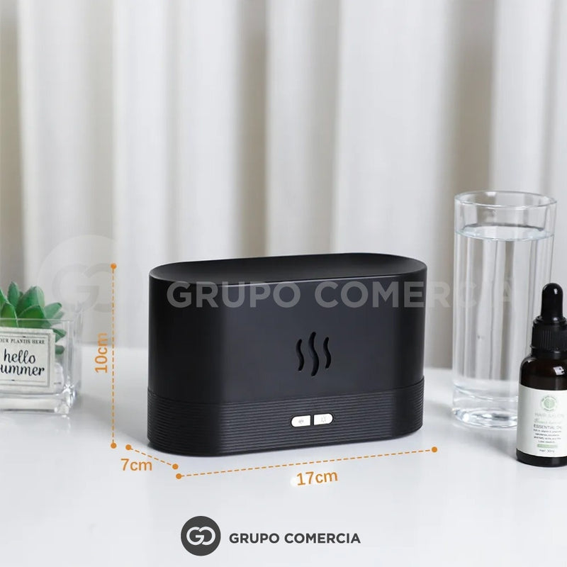 Humidificador Difusor De Aromas Diseno Chimenea Con Esencia