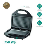 Maquina Sanduchera Nobelsound 1000W Antiadherente Con Indicador Led