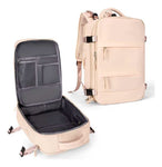 Maleta Morral Para Laptop Puerto Usb Viajero Practico Amaz Beige