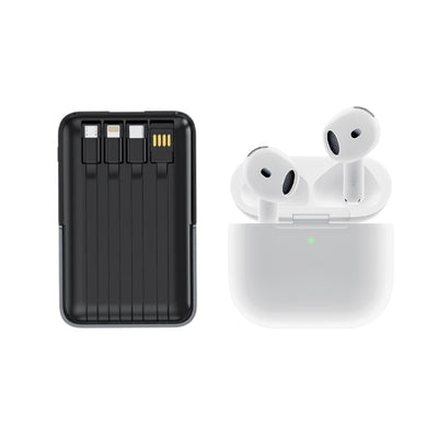 Powerbank Para Iphone Mag Safe 22.5W Carga Rapida + Audifonos Air Pod Tercera