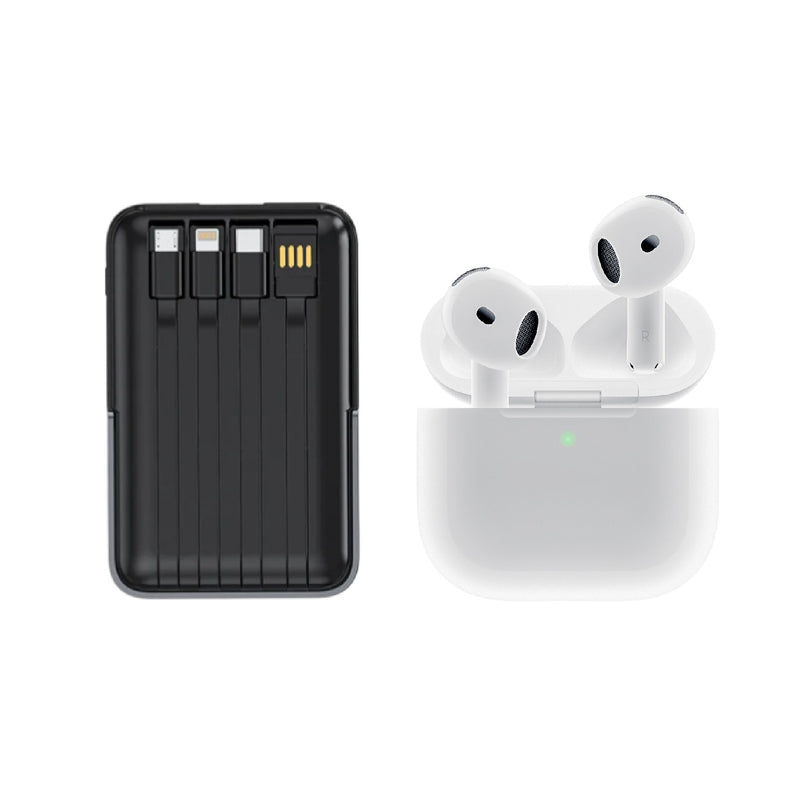 Powerbank Para Iphone Mag Safe 22.5W Carga Rapida + Audifonos Air Pod Tercera