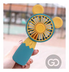 Mini Ventilador Portatil Recargable Diseno Orejitas