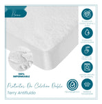 Protector De Colchon Antifluido Para Cama Doble Terry Home