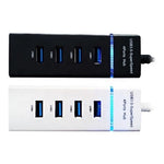 Hub Usb Multiplicador 4 Puertos Usb Luz Led Pc Notebook Full