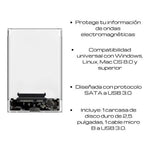 Caja Externa Case Disco Duro Sata 2.5 Usb 3.0 Transparente