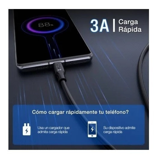 Cable Usb Tipo C Carga Rapida Original