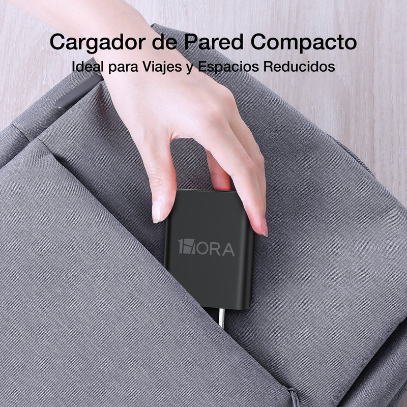 Cargador Tipo C Carga Rapida Usb Datos Celular 1Hora