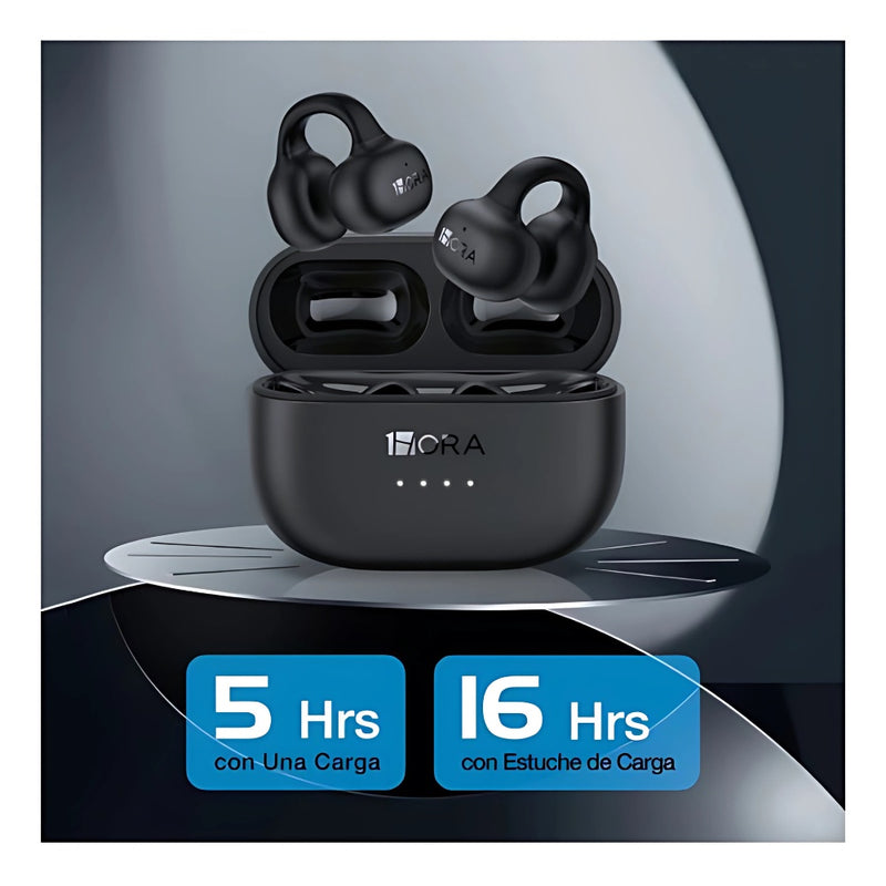 Audifonos Conduccion Osea Tactil Inteligente Bateria De Larga Duracion Earcuff Sonido Mega Bass