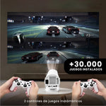 Proyector Hy Android 4K 200 Pulgadas Smart Tv + 2 Controles Gaming Netflix Youtube Prime Disney