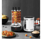 Barril Asador Giratorio Brochetas Electrico 1200W Acero Inox 110V
