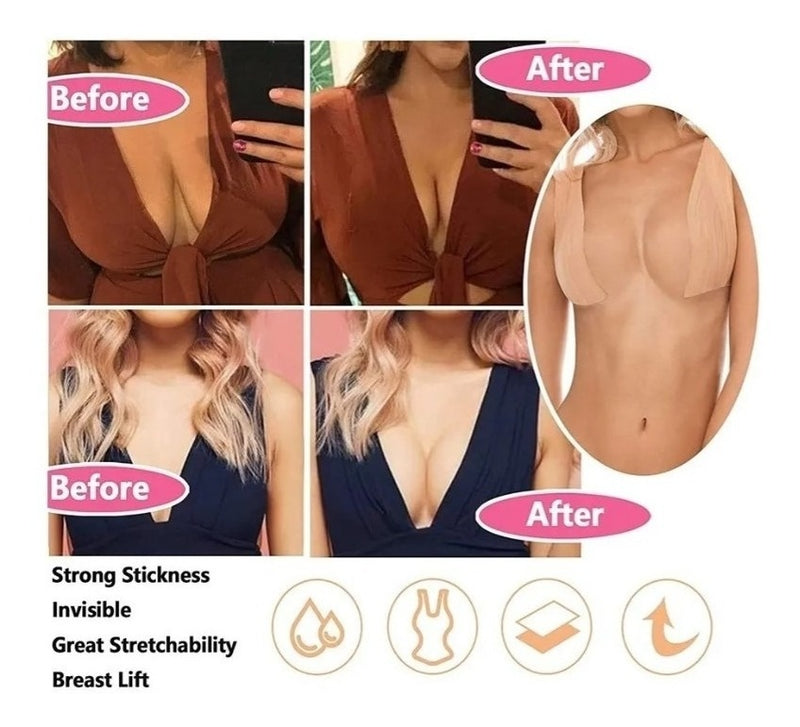 Cinta Levanta Busto Adhesiva Invisible Push Up Bob Tape