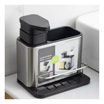 Platero Escurridor De Platos Organizador Tapa + Dispensador De Jabon Cocina