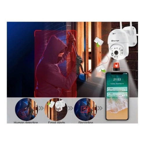 Camara Smart Wifi Seguridad Vigilancia Exterior 1080 Domo360