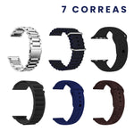 Reloj Smartwatch V11 Classic Suit Sport 7 Pulsos Oscuros Con Audifonos