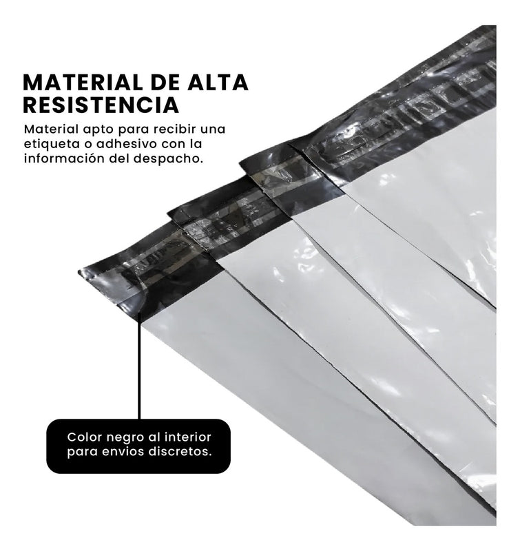 Bolsas De Seguridad Porta Guia Para Mensajeria 45 X 35 Ecommerce Biodegradable