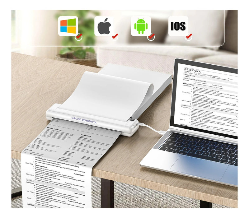 Impresora Termica Portable Recargable Tattos Documentos