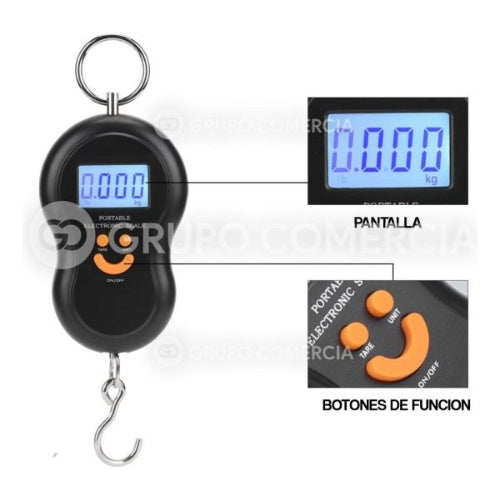 Bascula De Mano Digital Maletero De Mano 50Kg Viajera