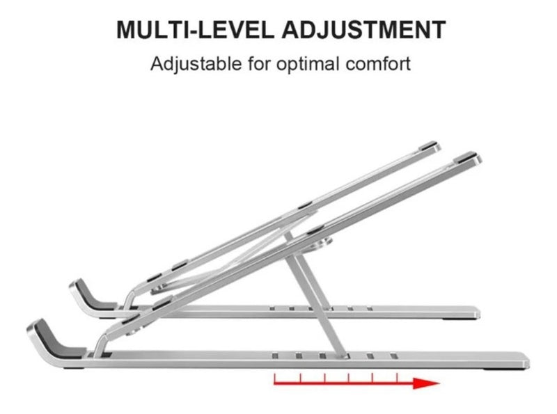 Base Soporte Ergonomica Reclinable Para Portatil + Soporte Celular