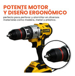 Taladro Con Pulidora Inalambrica 2 Baterias Con Estuche Semi-Profesional