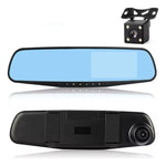 Dvr Espejo Con Camara Seguridad Para Vehiculo Con Camara Trasera Full Hd