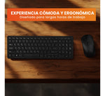 Teclado Con Mouse Inalambrico Usb Receptor Slim Elegante Km Negro Con Numeros