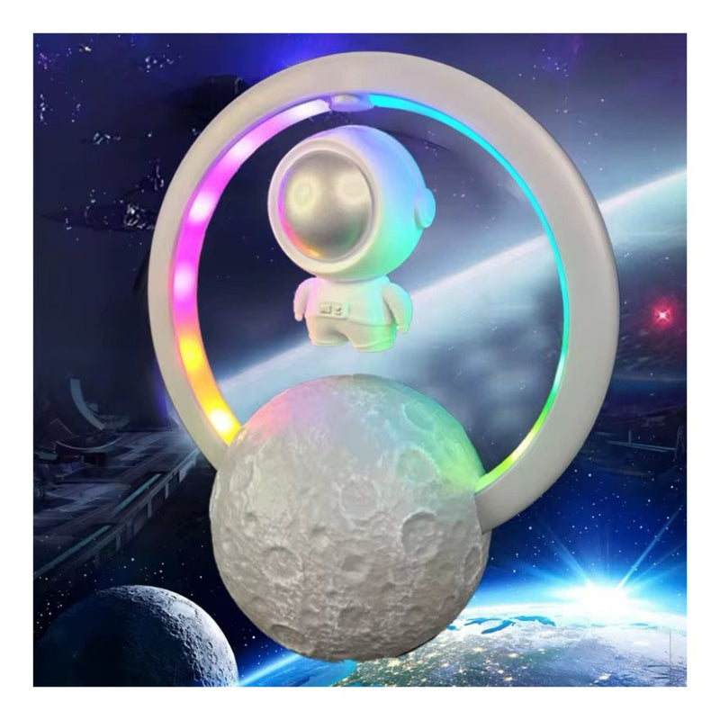 Lampara Astronauta Flotante Con Parlante Bluetooth 5.0 Luz Multicolor Rgb Decoracion