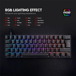 Teclado Gamer Mecanico Fantech Maxfit 61 Blanco Profesional