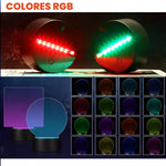 Lampara Led Mesa Personalizable Rgb Con Control Remoto
