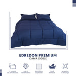 Edredon Cubrelecho Premium Cama Doble Con Fundas Para Almohada