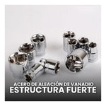 Juego De Herramienta Manual Copas Rachet Extensor 12 Pz Chrome Vanadium Germany