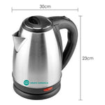 Tetera Hervidor Electrico De Agua 1.8L Acero Inoxidable 1200