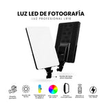 Panel De Luz Profesional 4000W Tripode Control Remoto Luz Blanco Puro Blanco Calido Luz Amarillo