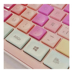 Teclado Para Pc Inalambrico Con Mouse Pink Colors Original